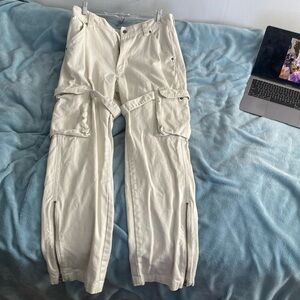 Urban outfitters white cargo pants